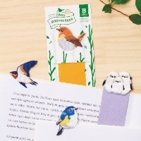 BIRD BOOKMARKER 刺繍しおり ルリビタキ