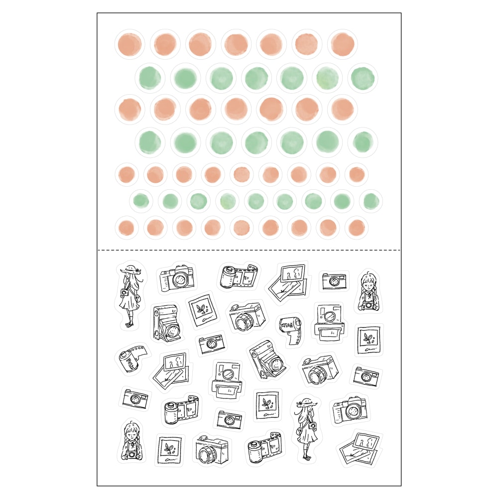 MYFAV かさねて彩るデコシール カメラ＆ガール