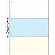 FSC(R)認証 マルチプリンタ帳票 A4 カラー 3面 6穴