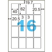 撥水（はっすい）紙ラベル A4 16面