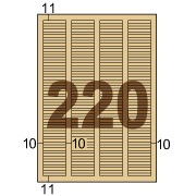 クラフト紙ラベル ライトブラウン 茶封筒用 A4 220面