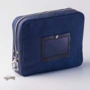 鍵付きセキュリティポーチ A4用 ネイビー |ヒサゴオンラインショップ