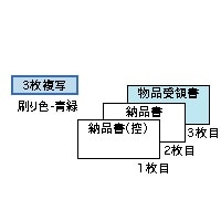 納品書 受領付 3P