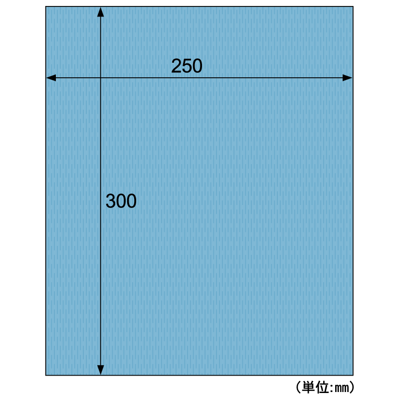 推し色クッションペーパー ブルー