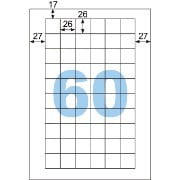A4四角シール 60面 |ヒサゴオンラインショップ（HISAGO）