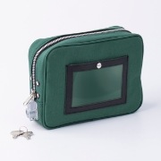 鍵付きセキュリティポーチ A5用 グリーン