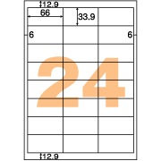 エコノミーラベル 24面 四辺余白
