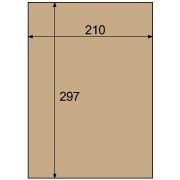 クラフト紙ラベル ダークブラウン ダンボール用 A4 ノーカット