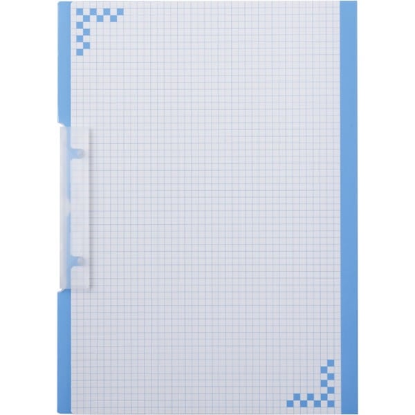 折り込み下敷き付 キャリーバインダー A4タテ ブルー