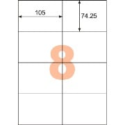 A4タックシール 8面 余白なし |ヒサゴオンラインショップ（HISAGO）