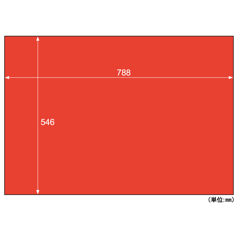 推し色薄葉紙 レッド