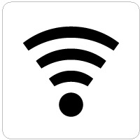 はがせる!ピタロングステッカー 無線LAN 強粘再剥離 A4 6面