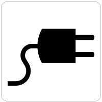 はがせる！ピタロングステッカー 充電コーナー 強粘再剥離 A4 6面