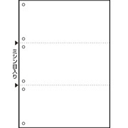 マルチプリンタ帳票 撥水（はっすい）紙 A4 白紙 3面 6穴