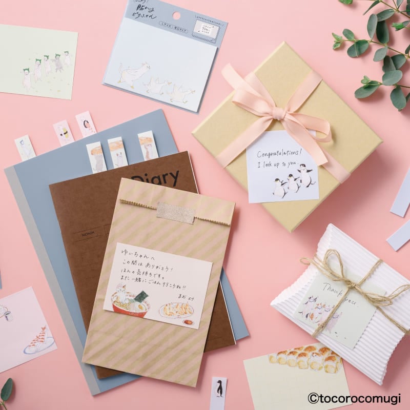 しっかり貼れるピタふせん M(メモタイプ)/トコロコムギ ごはん増量の舞