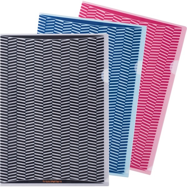 トリック！クリアフォルダ A4 3色アソート