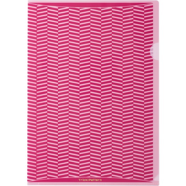 トリック！クリアフォルダ A4 ピンク