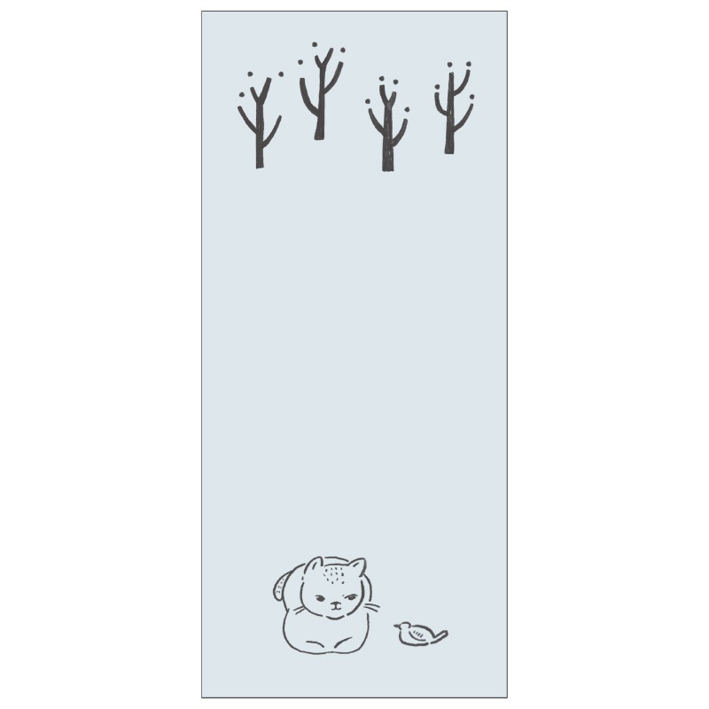 ネコの推し仕草一筆箋 香箱座りするしぐさ