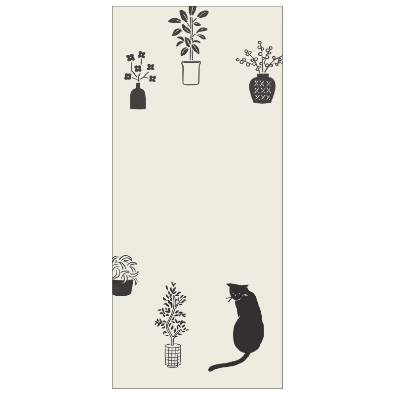 ネコの推し仕草一筆箋 イカ耳になるしぐさ