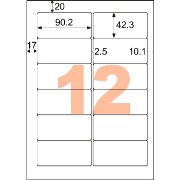 A4タックシール 12面 |ヒサゴオンラインショップ（HISAGO）