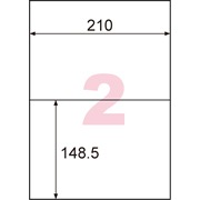 きれいにはがせるエコノミーラベル 2面