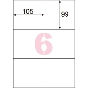 きれいにはがせるエコノミーラベル 6面