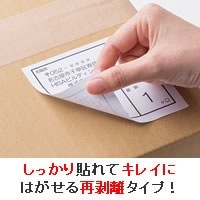 きれいにはがせるエコノミーラベル 12面 四辺余白