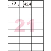きれいにはがせるエコノミーラベル 21面