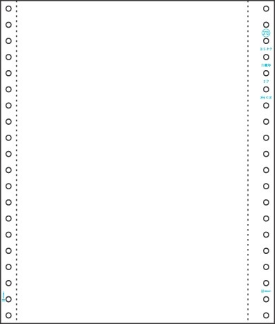 ストックフォーム B5タテ 白紙 2P