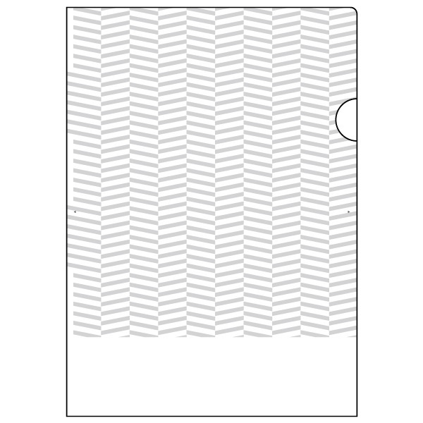 紙製トリック！クリアフォルダ A4 パターン大