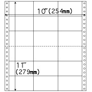ドットプリンタ用ラベル タック18面