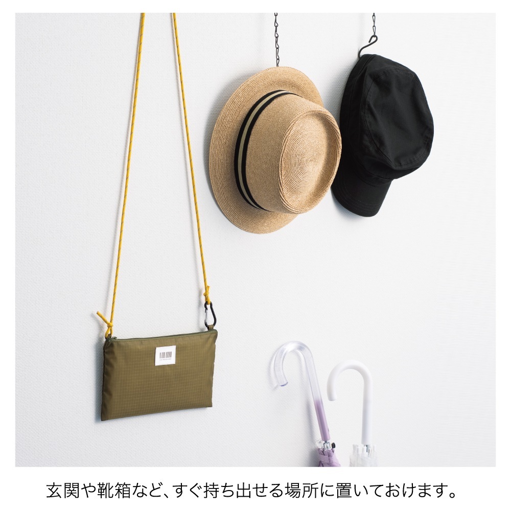 防災サコッシュ ネイビー