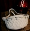 KADOYA×Historyコラボ　HFG/SHOULDER BAG-PTD　へッドファクトリーショルダーバッグ・パテッド　ホワイトレザー仕様 専用ハーネス付き|KADOYA（カドヤ）|メーカー別
