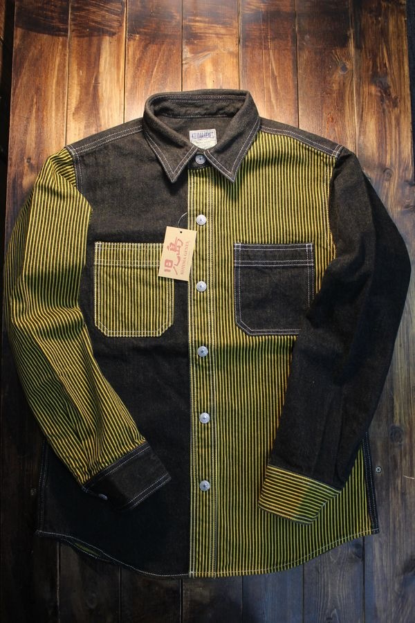 KOJIMA GENES 児島ジーンズ RNB-2013 オーバーダイマルチヒッコリー