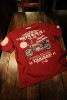 エフ商会　カミナリ　KMT-226 バブ　CB250T　CB400T　ホーク　Tシャツ　ワイン