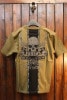 VANSON　バンソン　NVST-2306　天竺半袖Tee  刺繍スカル切替Ｔシャツ　カーキ