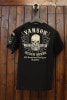VANSON　バンソン　NVST-2305　天竺半袖Tee  刺繍スカルＴシャツ　ブラック