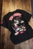 VANSON×Tom and Jerry　トムとジェリーコラボ　　TJV-2320　天竺半袖Tee　ペンキ　ブラック|VANSON　コラボ|VANSON