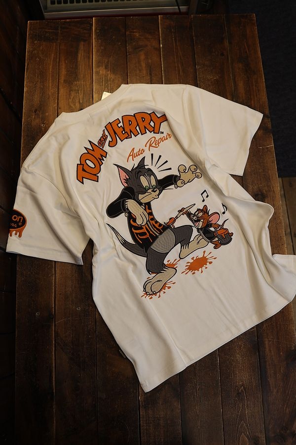 VANSON×Tom and Jerry トムとジェリーコラボ TJV-2320 天竺半袖Tee