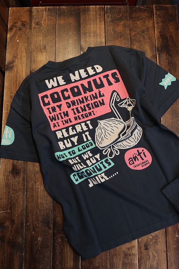 エフ商会 ANTI アンチ ATT-164 COCONUTS ココナッツ コットンTシャツ  