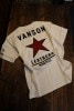 VANSON　バンソン　NVST-2323　天竺半袖Tee　ワンスター刺繍Ｔシャツ　オフホワイト