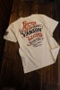 VANSON　バンソン　NVST-2322　天竺半袖Tee チェーン刺繍　Tシャツ　オフホワイト