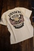 VANSON　バンソン　NVST-2320　天竺半袖Tee スカル刺繍　Tシャツ　オフホワイト