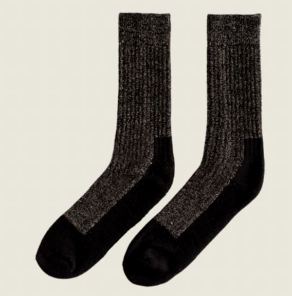 RED WING ��åɥ����󥰡�97642 DEEP TOE-CAPPED WOOL SOCKS / BLACK �ǥ����ץȥ�����åץ� �����륽�å��� / �֥�å����֡��ĥ��å���������