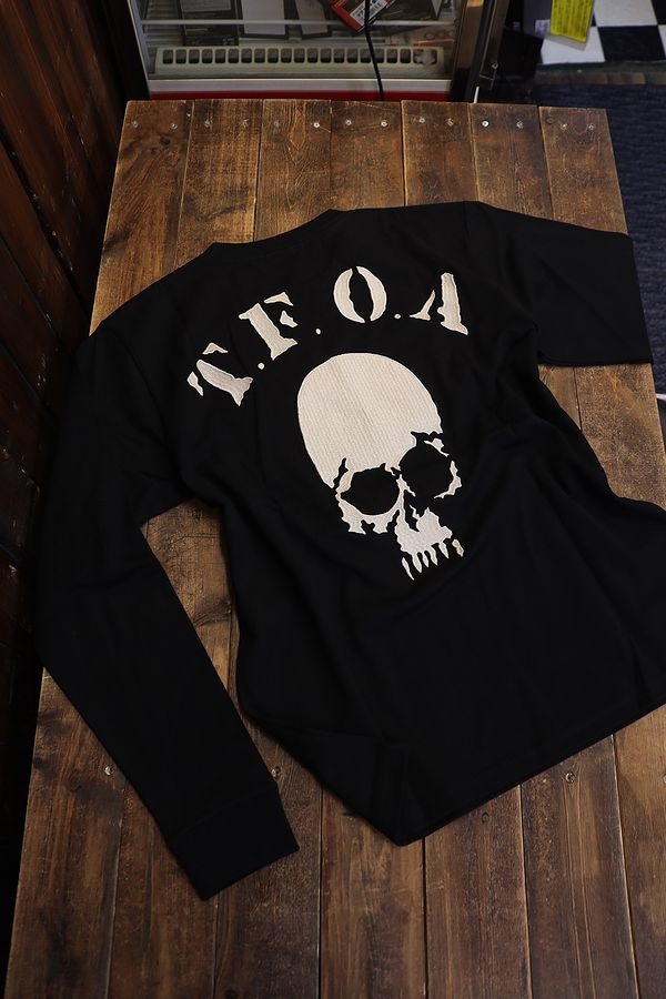 CROWS WORST TFOA CRLT-2301 天竺長袖Tee 刺繍Tシャツ ブラック
