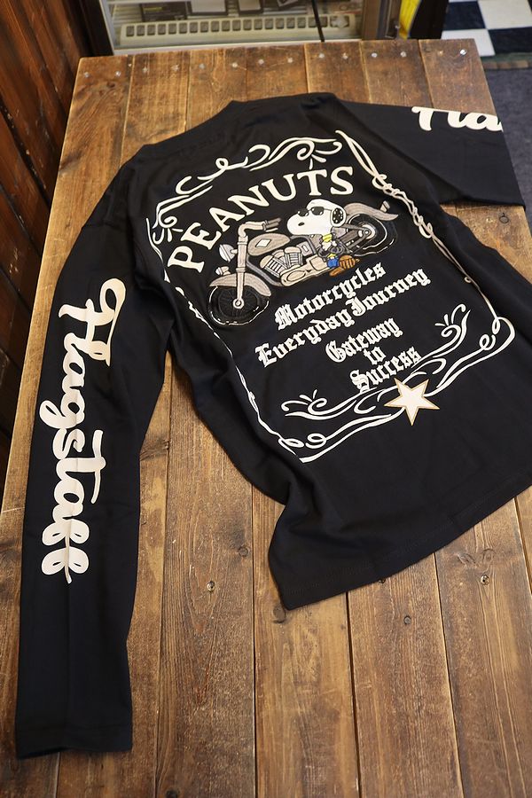 FLAG STAFF フラッグスタッフ×Snoopy スヌーピー 433045 天竺長袖Tee