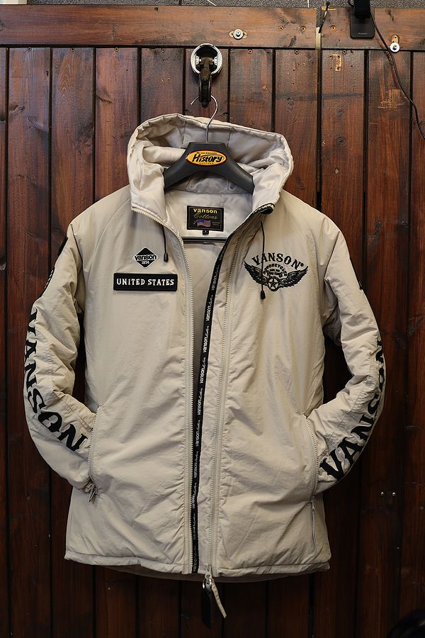 vanson ベージュジャケット Mサイズ beans-webshop_nvsz-2416