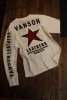 VANSON バンソン NVLT-2401 天竺 長袖Ｔシャツ ロンＴ　別注XSとSサイズ有り　ワンスター　オフホワイト|ロングＴシャツ|VANSON