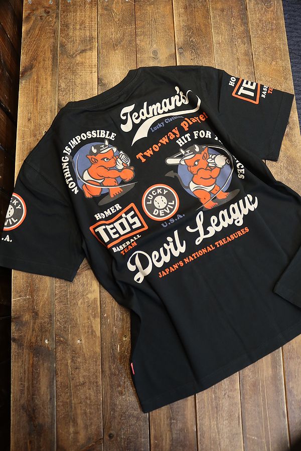 エフ商会 TEDMAN テッドマン TDSS-563 BASEBALL 二刀流 コットンT