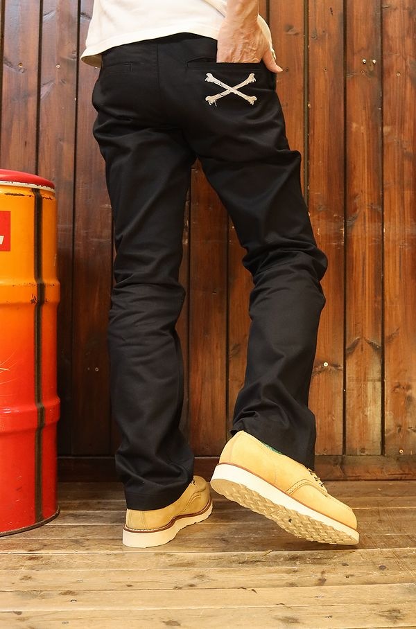 VANSON バンソン NVBL-101 チノパン ボトムス パンツ クロスボーン